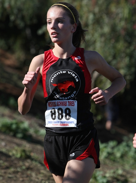 NCS XC D1 Girls-020.JPG - 2009 North Coast Section Cross Country Championships, Hayward High School, Hayward, California